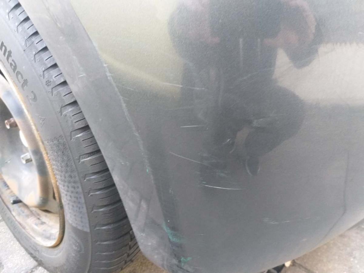 Peugeot 208 original Sto&szlig;stange Stossf&auml;nger hinten KTP Grau Shark Bj.2015